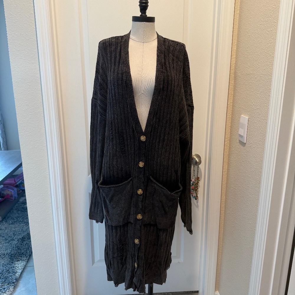 Free People Long Cardigan